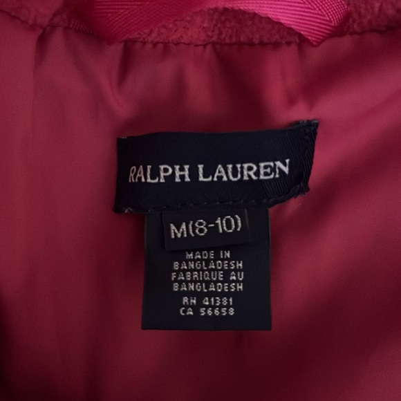 EUC Ralph Lauren pink puffer jacket 60% down 40% waterfowl insulation - Picture 10 of 13